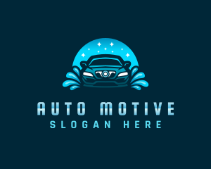 Auto Detailing Water Cleaning logo design