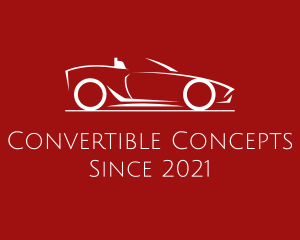Minimalist Convertible Car  logo