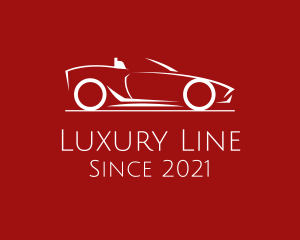 Minimalist Convertible Car  logo design