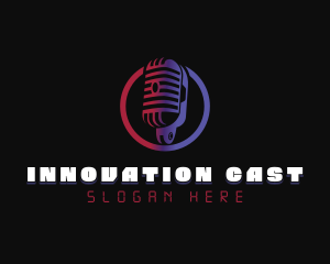 Radio DJ Podcaster logo design