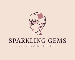 Curly Earring Jewelry logo design