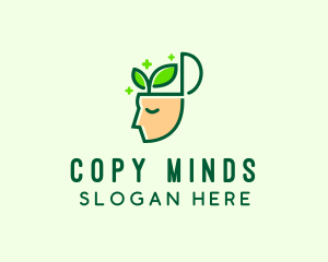 Leaf Human Mind  logo design