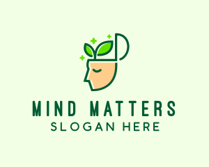 Leaf Human Mind  logo design