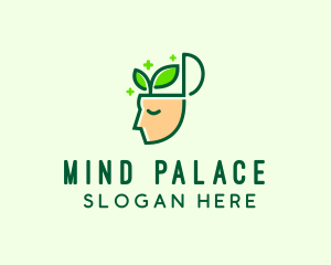 Leaf Human Mind  logo design