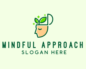 Leaf Human Mind  logo design