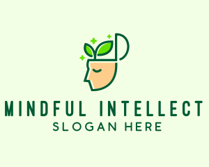 Leaf Human Mind  logo design