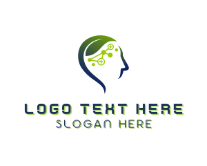 Mental Health Leaf Head logo