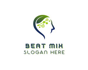 Mental Health Leaf Head logo