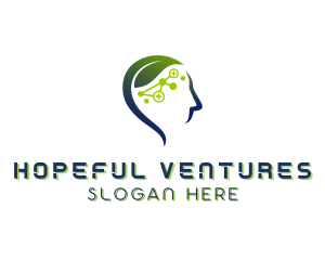 Mental Health Leaf Head logo