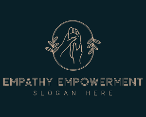 Premium Organic Foot Massage logo design