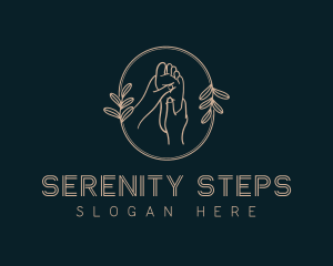 Premium Organic Foot Massage logo design