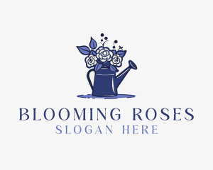 Floral Rose Gardening logo design