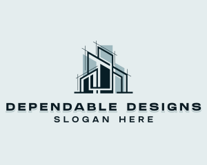 Structure Blueprint Architect logo design