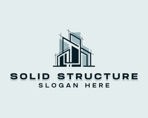 Structure Blueprint Architect logo design