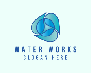 Sanitation Water Droplet logo design