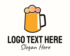 Minimalist Orange Beer logo