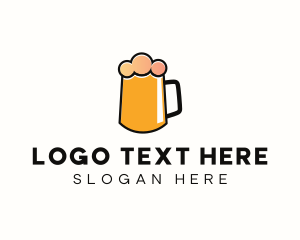 Minimalist Orange Beer logo