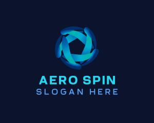 HVAC Propeller Turbine logo design