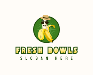 Banana Peel Fruit logo design