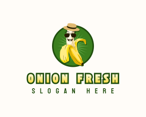 Banana Peel Fruit logo design