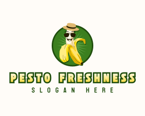 Banana Peel Fruit logo design