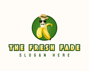 Banana Peel Fruit logo design