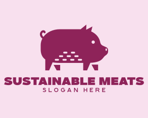 Pig Livestock Meat logo