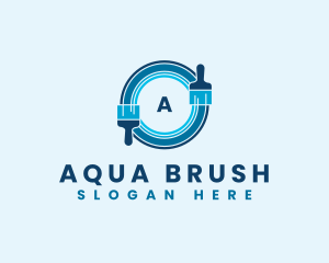 Paint Brush Tool logo design