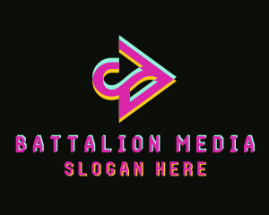 Media Video Player logo design