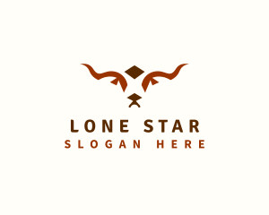 Longhorn Bull Ranch logo design