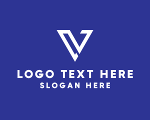 Modern Professional Letter V Business Logo