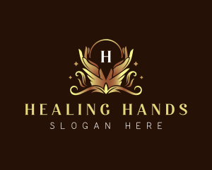 Hand Massage Wellness logo design