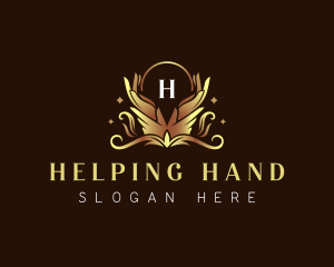 Hand Massage Wellness logo design