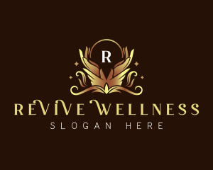 Hand Massage Wellness logo design