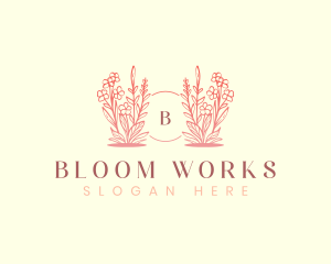 Flower Plant Floral logo design