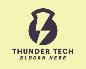 Thunder Kettlebell Fitness logo design