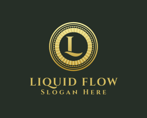 Gold Luxury Coin  logo design