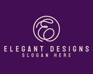 Cursive Elegant Fashion logo design