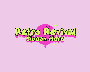 Cute Retro Smile logo design