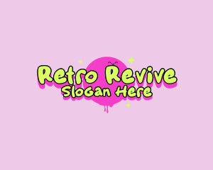 Cute Retro Smile logo design