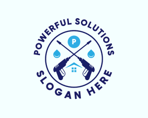 Sanitation Pressure Washing logo design