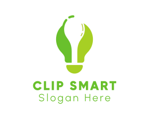 Green Spoon Bulb logo design