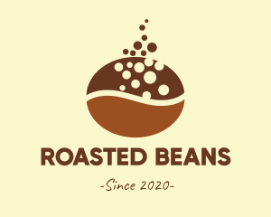 Brown Coffee Bean  logo