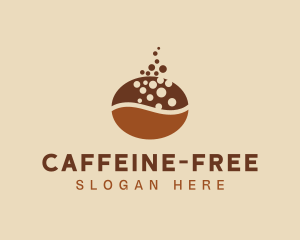 Brown Coffee Bean  logo design