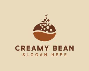 Brown Coffee Bean  logo design