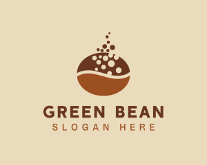 Brown Coffee Bean  logo design