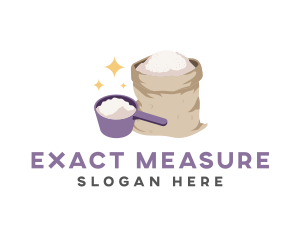 Flour Measuring Cup logo design