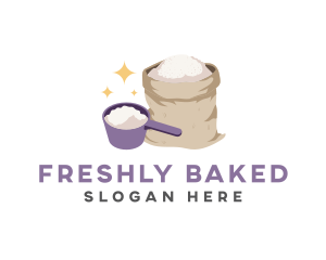 Flour Measuring Cup logo design