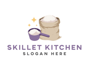 Flour Measuring Cup logo design