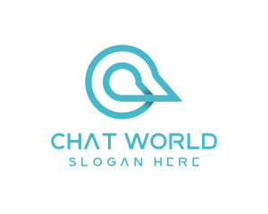 Chat Speech Bubble logo design